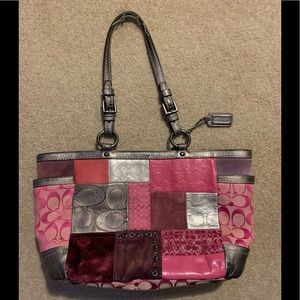COACH Linited Edition Pink Patchwork Handbag